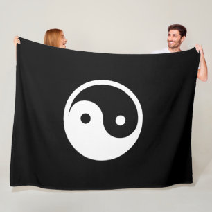Yin Yang Symbol - massief tattoo ontwerp 2 Fleece Deken