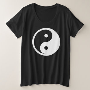 Yin Yang Symbol - massief tattoo ontwerp 2 Grote Maat T-shirt