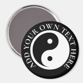 Yin Yang Symbol - massief tattoo ontwerp 2 Magneet (Voorkant / Achterkant)