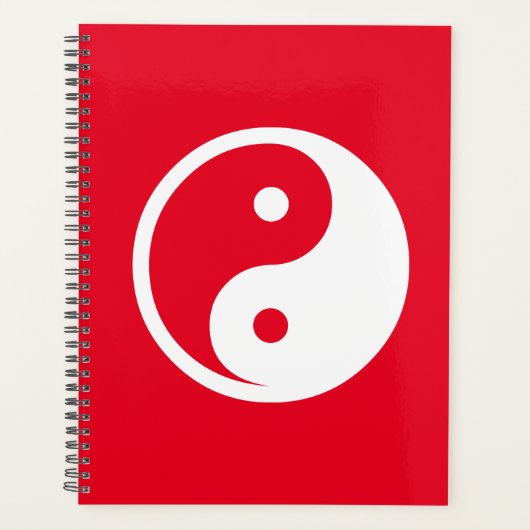 Yin Yang Symbol - massief tattoo ontwerp 2 Planner (Voorkant)