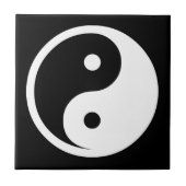 Yin Yang Symbol - massief tattoo ontwerp 2 Tegeltje (Voorkant)