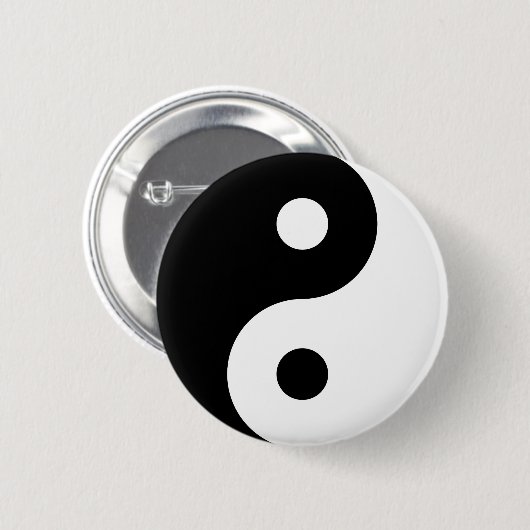Yin Yang Symbol Ronde Button 5,7 Cm (Voorkant /achterkant)