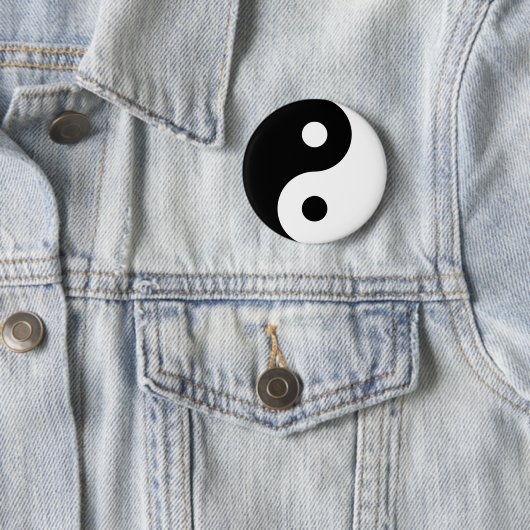 Yin Yang Symbol Ronde Button 5,7 Cm (In situ)