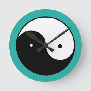 Yin Yang Symbol Ronde Klok