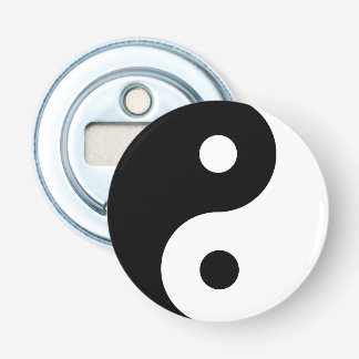 Yin Yang Symbol Spiritueel Button Flesopener