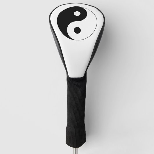 Yin Yang Symbol Spiritueel Golfheadcover (Voorkant)