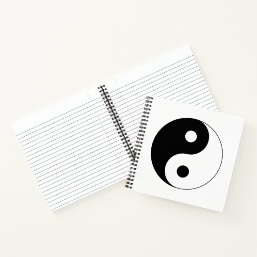 Yin Yang Symbol Spiritueel Notitieboek (Binnen)