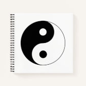 Yin Yang Symbol Spiritueel Notitieboek (Voorkant)
