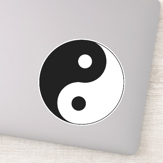 Yin Yang Symbol Spiritueel Sticker (Detail)