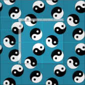 Yin Yang Symbol Stof (Delen)