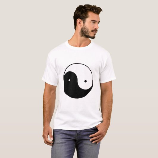 Yin Yang Symbol T-shirt (Voorkant volledig)