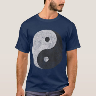 Yin Yang Symbol Tao Taijitu Yoga Peace Love Ver T-shirt