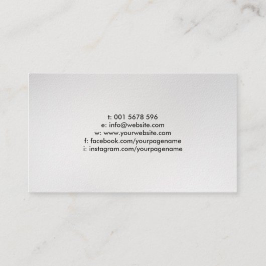 Yin Yang Symbool - Abstracte inktstroom Visitekaartje (Achterkant)