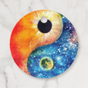yin-yang-symbool bedankjes labels