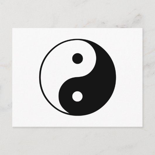 Yin Yang Symbool: Briefkaart (Voorkant)