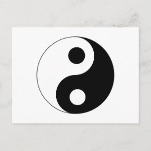 Yin Yang-symbool Briefkaart