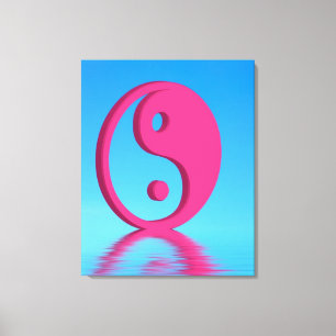 Yin Yang-symbool Canvas Afdruk