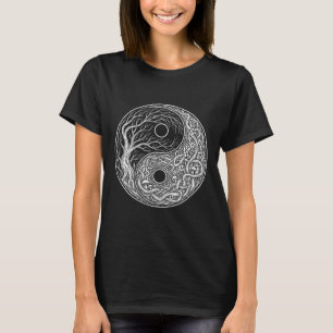 Yin Yang Symbool Levensboom, Tai Chi, Qigong, Yog T-shirt