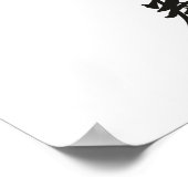 Yin Yang symbool met Tai Chi Chuan Poster (Hoek)