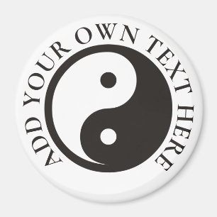 Yin Yang Symbool - ontwerp van vast tattoo Magneet