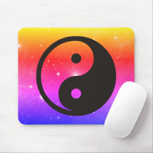 Yin Yang Symbool - ontwerp van vast tattoo Muismat