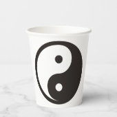 Yin Yang Symbool - ontwerp van vast tattoo Papieren Bekers (Achterkant)