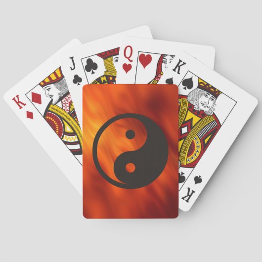 Yin Yang Symbool - ontwerp van vast tattoo Pokerkaarten (Achterkant)