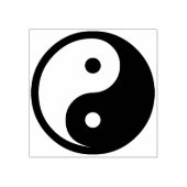 Yin Yang Symbool - ontwerp van vast tattoo Rubberstempel (Afrduk)