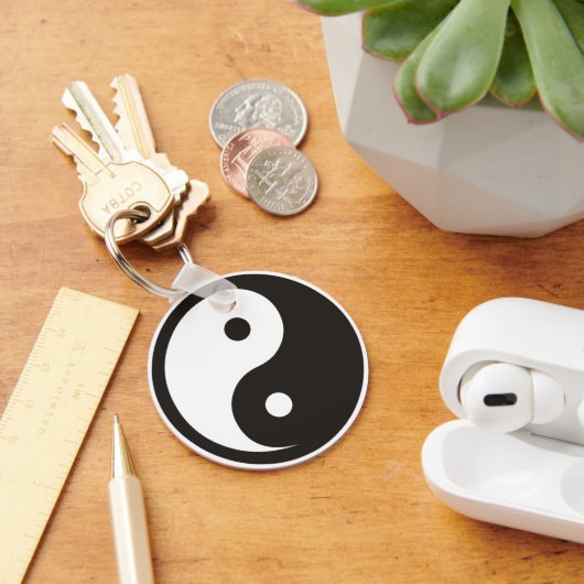 Yin Yang Symbool - ontwerp van vast tattoo Sleutelhanger (Bureau)