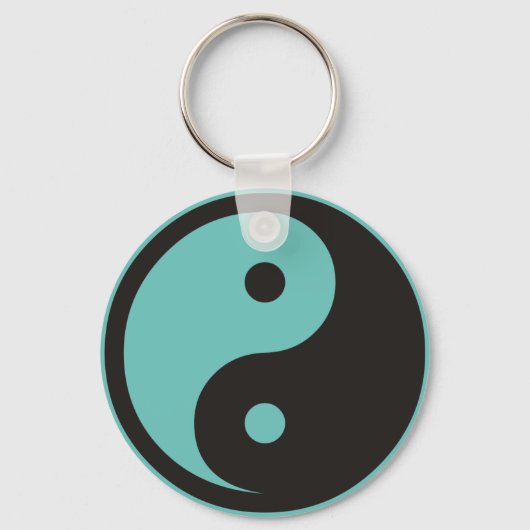 Yin Yang Symbool - ontwerp van vast tattoo Sleutelhanger (Achterkant)