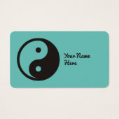 Yin Yang Symbool - ontwerp van vast tattoo Visitekaartje (Voorkant)