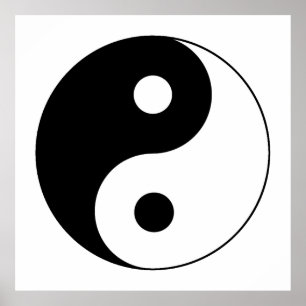 Yin/Yang Symbool Poster