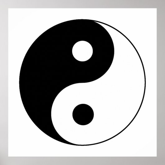 Yin/Yang Symbool Poster (Voorkant)