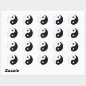Yin-yang-symbool Ronde Sticker (Vel)
