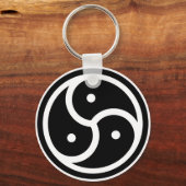 yin/yang-symbool sleutelhanger (Voorkant)