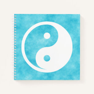Yin Yang-symbool - solide tatoeage ontwerp 2 Notitieboek