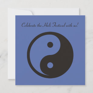 Yin Yang-symbool - solide tatoeage ontwerp Kaart