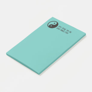 Yin Yang-symbool - solide tatoeage ontwerp Post-it® Notes