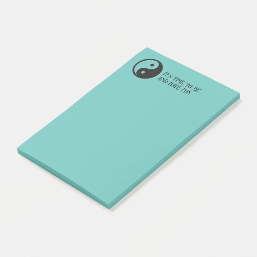 Yin Yang-symbool - solide tatoeage ontwerp Post-it® Notes (Schuin)