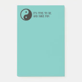 Yin Yang-symbool - solide tatoeage ontwerp Post-it® Notes (Voorkant)