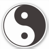 Yin yang-symbool sticker (Voorkant)