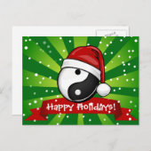 Yin Yang Symbool Vakantie Feestdagenkaart (Voorkant / Achterkant)