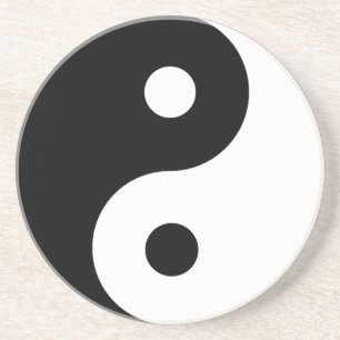 Yin/Yang Symbool Zandsteen Onderzetter
