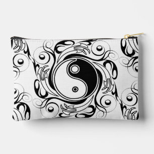 Yin & Yang Symbool Zwart en Wit Tattoo Stijl Etui