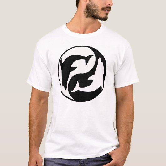 Yin Yang T-shirt Dolphin (Devant)