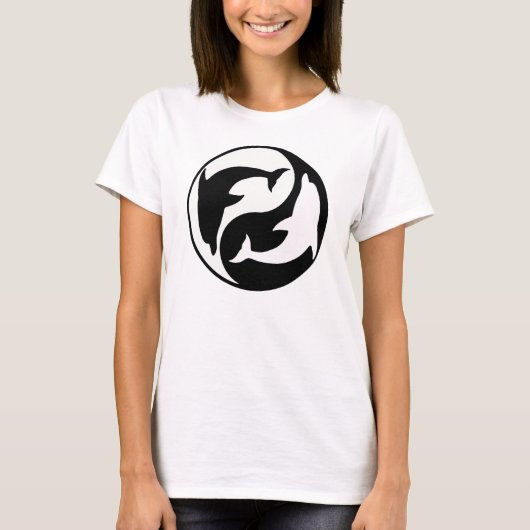 Yin Yang T-shirt Dolphin (Devant)