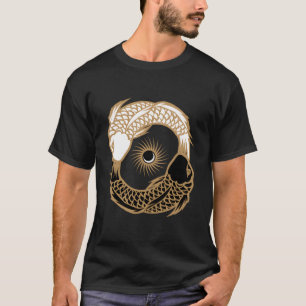 Yin Yang Tai Chi Japans Koi Vis Koi Karper Vijver T-shirt