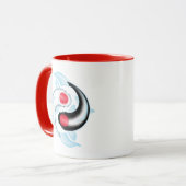 Yin Yang Tancho Koi Mug (Devant gauche)