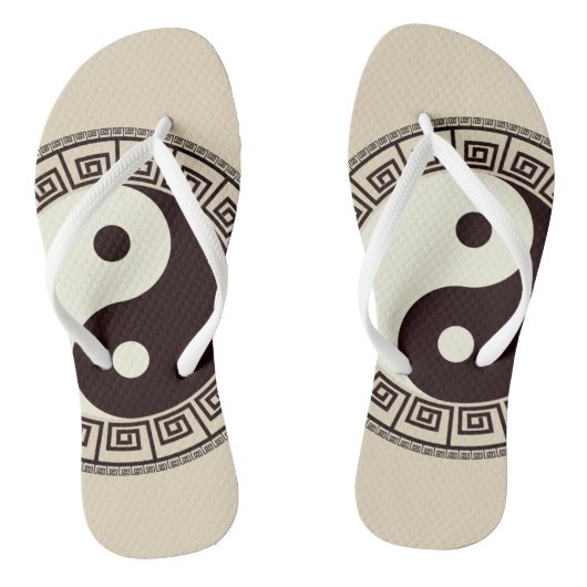Yin yang teenslippers (Voetbed)