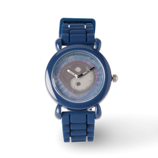 Yin Yang Tie Dye Horloge (Voorkant)